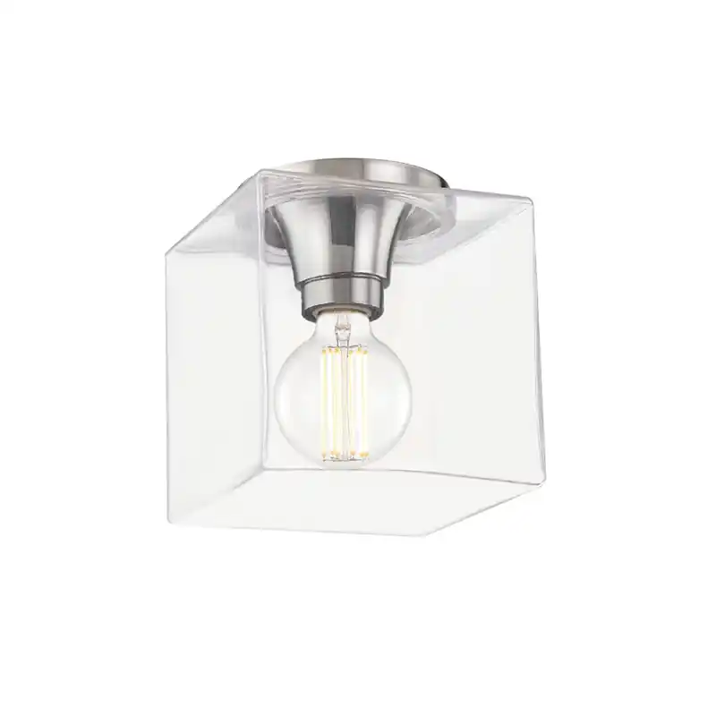 Grace 1 Light 7.25 inch Polished Nickel Flush Mount Ceiling Light Certified