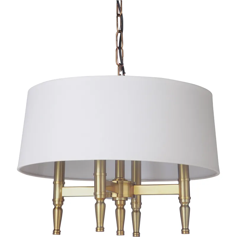 Best Seller Ella 4 Light 25.5 inch Satin Brass Chandelier Ceiling Light