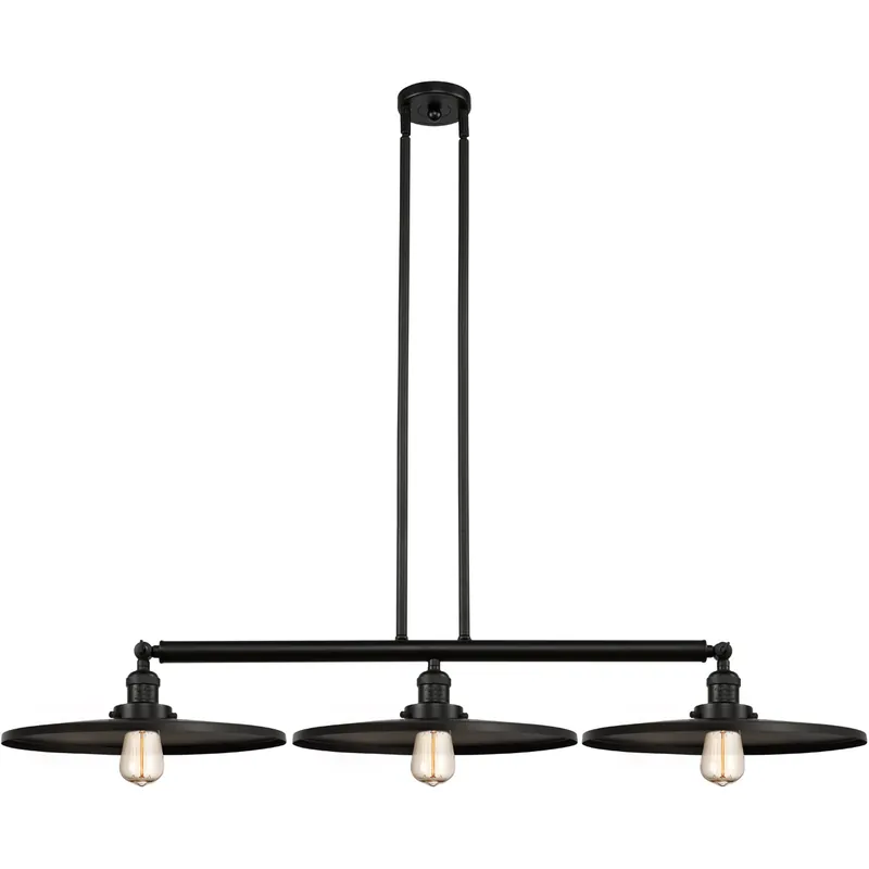 Warranty Included Franklin Restoration Appalachian 3 Light 49 inch Brushed Satin Nickel Island Light Ceiling Light