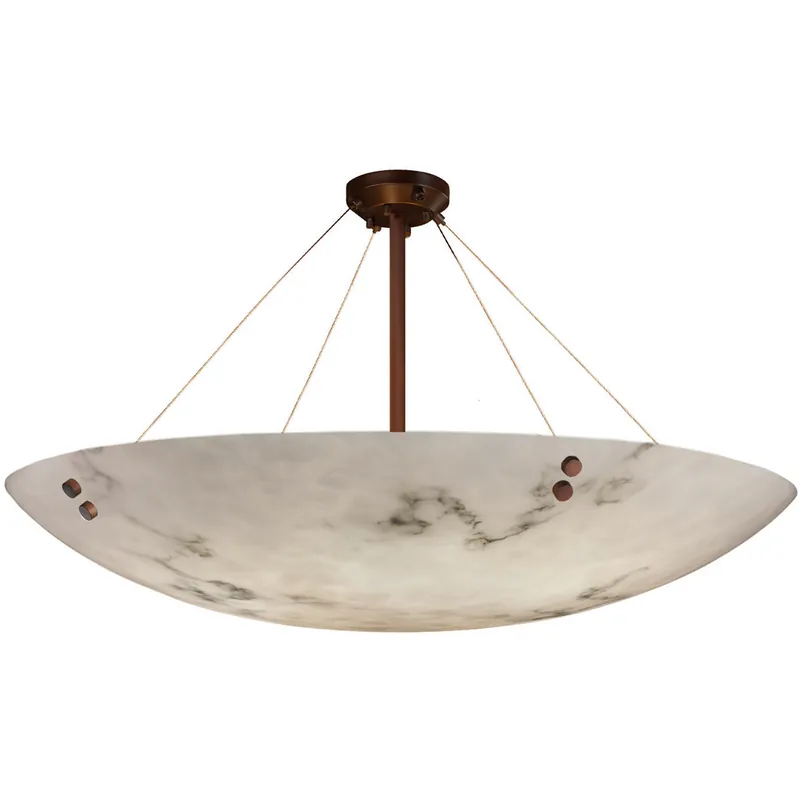 LumenAria 9 Light 63 inch Matte Black Semi Flush Ceiling Light in Pair of Square with Points, 9000 Lm LED Flash Sale