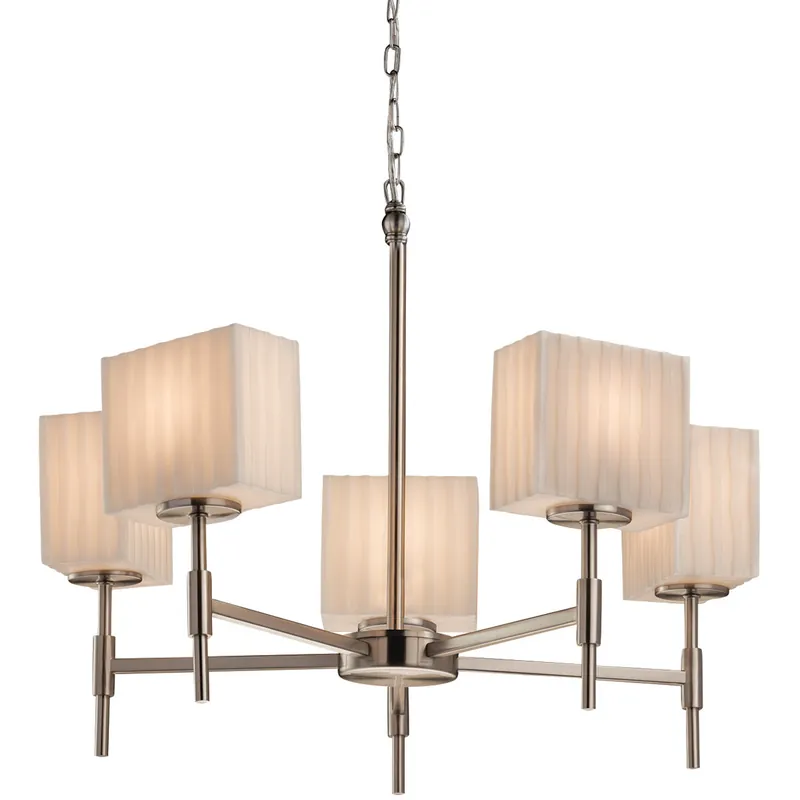 Porcelina LED 23.25 inch Polished Chrome Chandelier Ceiling Light in 3500 Lm LED, Waves Save Now
