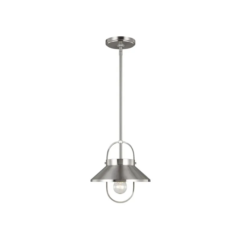 Genuine Dormer 1 Light 10 inch Brushed Nickel Pendant Ceiling Light