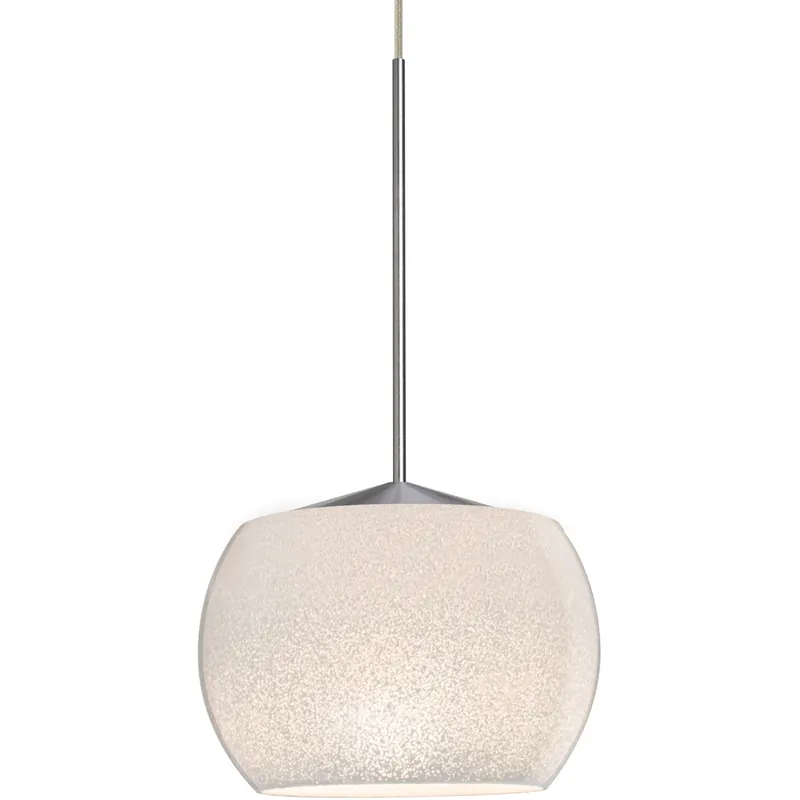Besa Lighting Keno 1 Light Satin Nickel Pendant Ceiling Light 1XT-KENOWH-LED-SN - Open Box One Day Deal