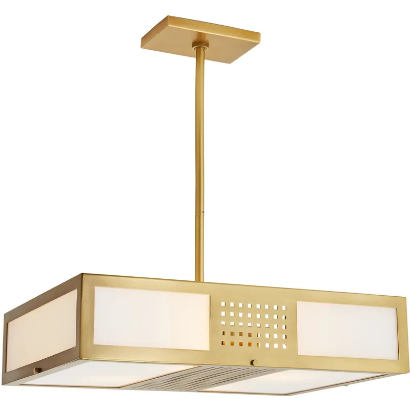 In Demand Bisger 4 Light 22 inch Antique Brass Pendant Ceiling Light