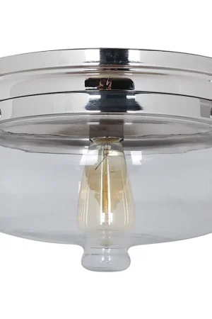 Yorktown 1 Light 13.25 inch Polished Nickel Flushmount Ceiling Light Latest