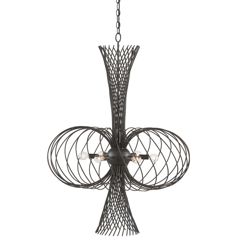 Seasonal Sale Akio 6 Light 29.75 inch Bronze Gold Chandelier Ceiling Light