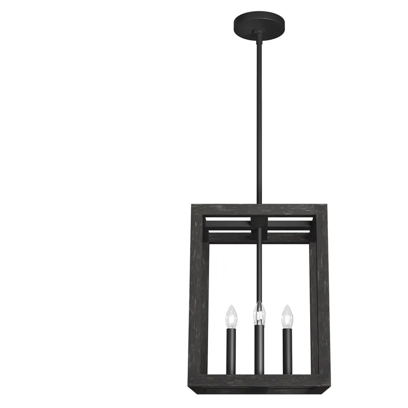 Sale Squire Manor 4 Light 12 inch Matte Black Pendant Ceiling Light