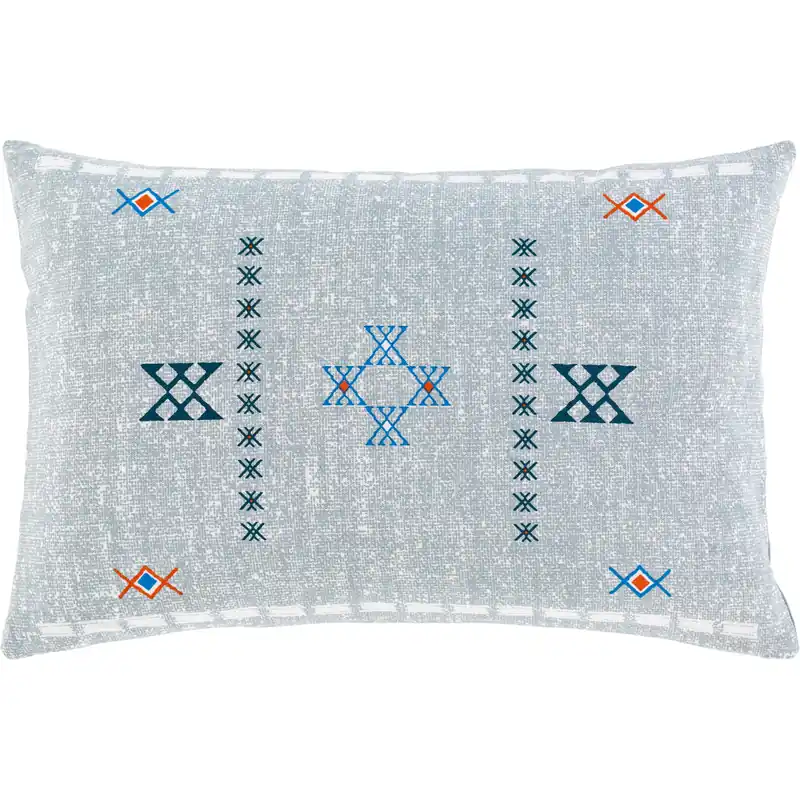 Cactus Silk 20 X 13 inch Medium Gray/White/Dark Green/Bright Blue Pillow Kit, Lumbar Don’t Miss Out