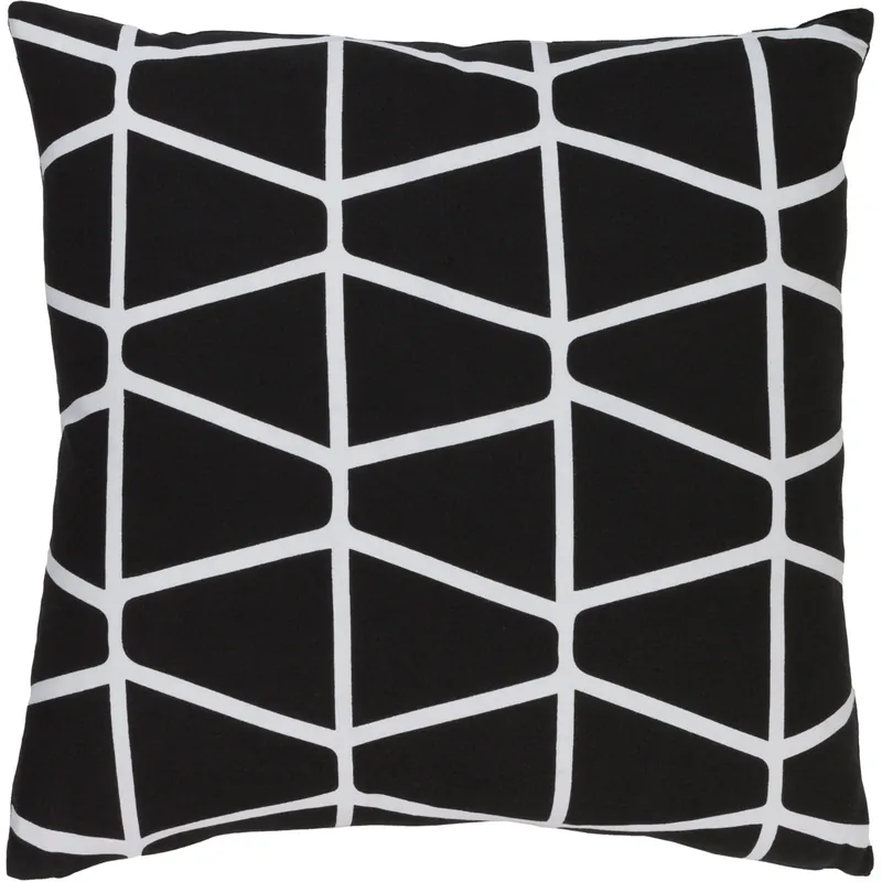 Somerset 18 X 18 inch Black and White Throw Pillow Last Chance