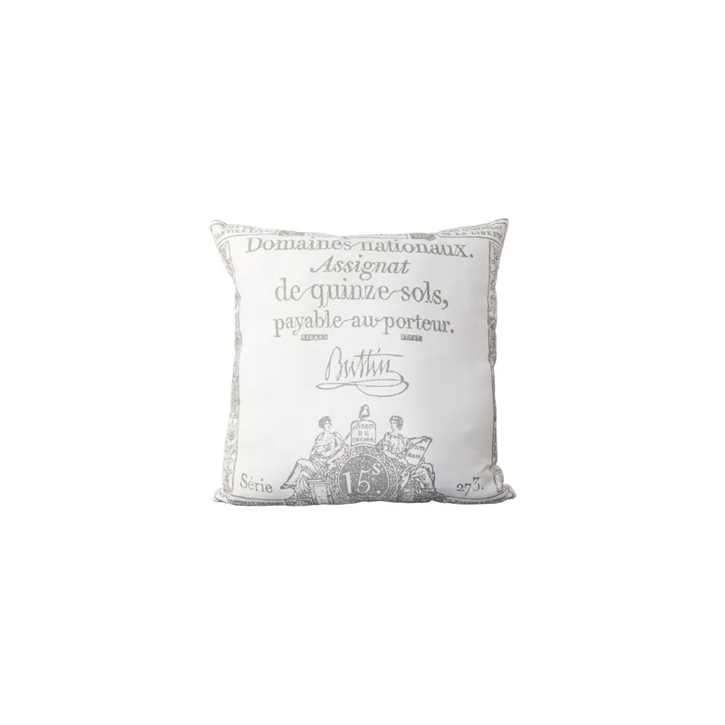 Montpellier 18 X 18 inch Cream and Charcoal Throw Pillow Holiday Sale