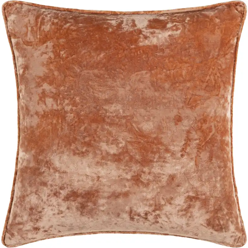Velvet Mood 20 inch Dusty Coral Pillow Kit in 20 x 20, Square Certified