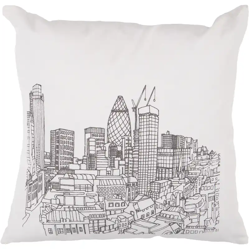 Decorative Pillows 22 X 22 inch Ivory/Dark Brown Accent Pillow Luxury