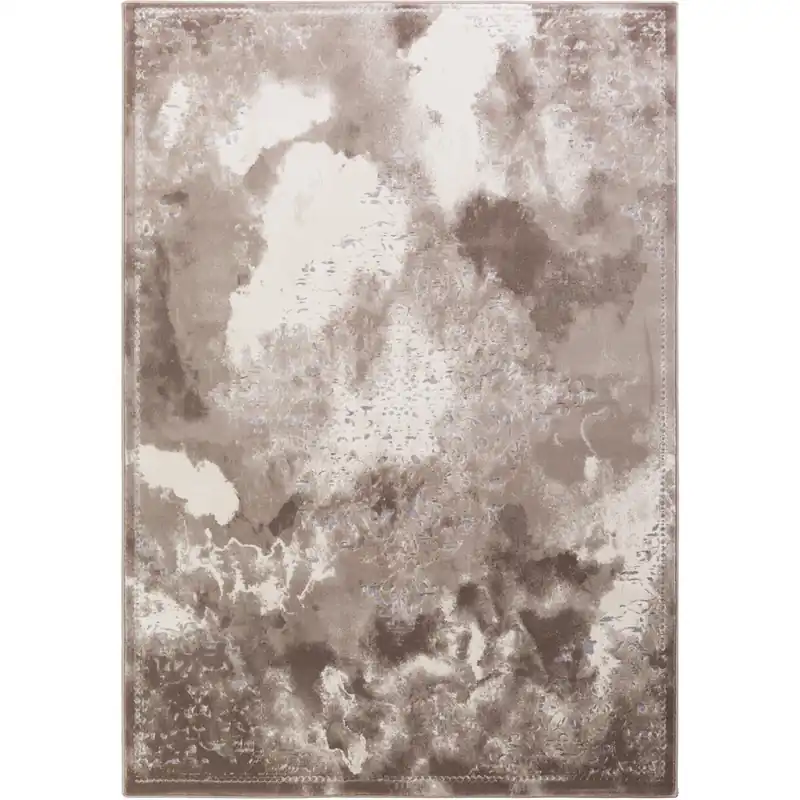 Price Drop Neptune 39 X 24 inch Neutral and Brown Area Rug, Polypropylene and Polyester