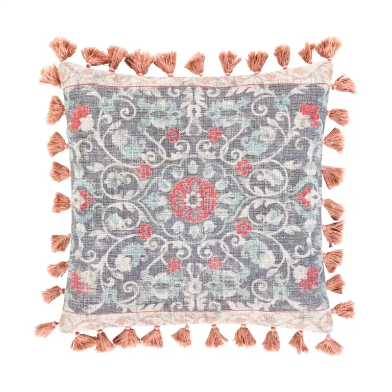 Top Rated Mandana 18 X 18 inch Butter/Rose/Sky Blue/Bright Red Pillow Kit, Square
