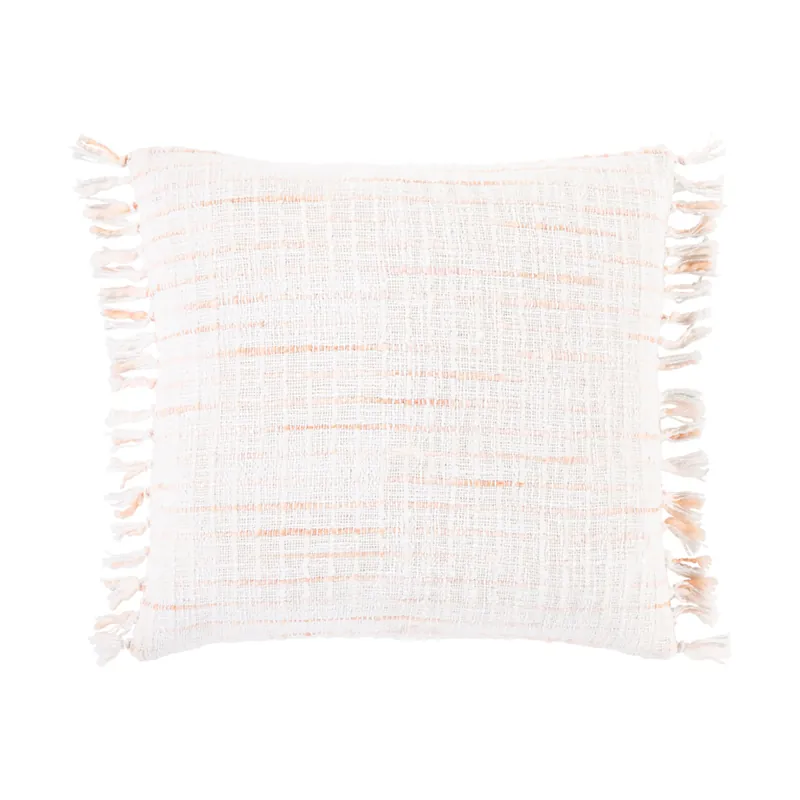 Saugatuck 18 X 18 inch White/Blush/Peach/Pale Pink Pillow Kit, Square Free Delivery