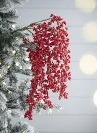 Red Berry Decorative Spray Set of 2 Must Have