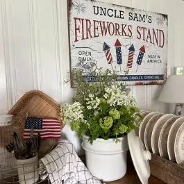 Uncle Sam's Fireworks Stand Wrapped Canvas Wall Art Editor’s Pick