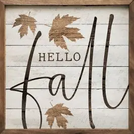 Hello Fall Wall Decor Instant Buy