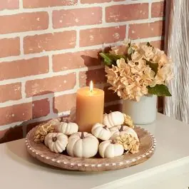 Direct From Manufacturer Autumn Harvest Cream Pumpkins Set of 24