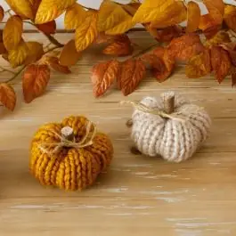Knitted Mini Pumpkin Set of 4 High Quality