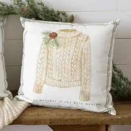 In Demand Cozy Charms Sweater Weather Accent Pillow