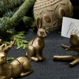 Woodland Critter Rabbit Place Card Holder Set of 6 Shop Now