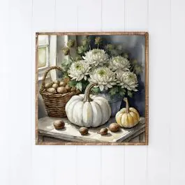 Simple Fall Table Printed Canvas Wall Art Next Day Delivery