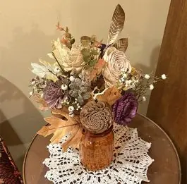 Shades of Autumn Wood Floral Bouquet Get Yours