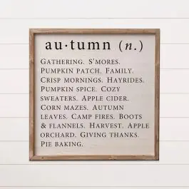 Autumn Definition Wood Wall Art Today Only