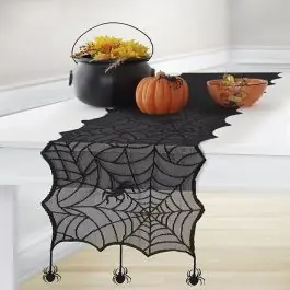 Secure Checkout Spiderweb Lace Fall Farmhouse Table Runner