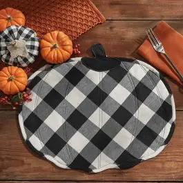High Quality Classic Check Pumpkin Placemat Set of 4