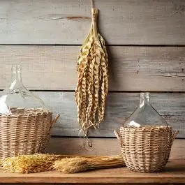 Natural Dried Palm Finger Bush Set of 3 Hassle-Free Returns