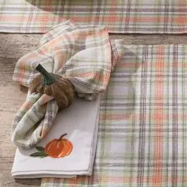 Exclusive Rustic Accents Plaid Napkin Set of 4