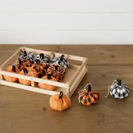 Hot Deal Assorted Decorative Patterned Pumpkins Set of 12