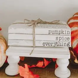 Pumpkin Spice Book Stack Factory Price