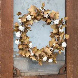 Express Delivery Harvest Season Cotton Wreath