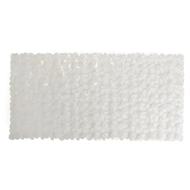 Trusted Brand Pebble 17.7" x 35.85" Oversized PVC Tub Mat - Clear