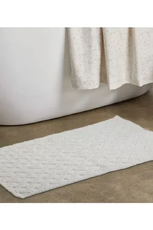 Barclay 20" x 30" Cotton Bath Mat - White Hot Deal