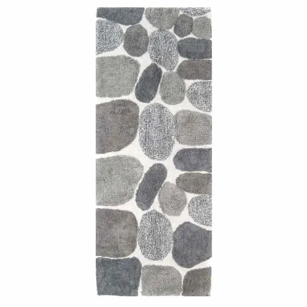 24" x 60" Pebbles Gray Bath Rug Runner Deal