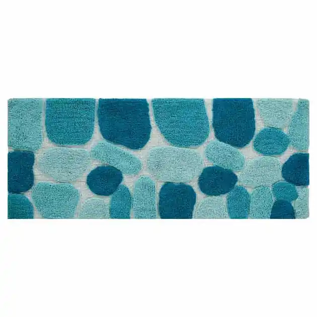 24" x 60" Pebbles Arctic Blue Bath Runner Big Sale
