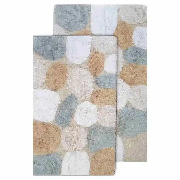 21" x 34" & 24" x 40" Pebbles Spa Two-Piece Bath Rug Set Last Chance