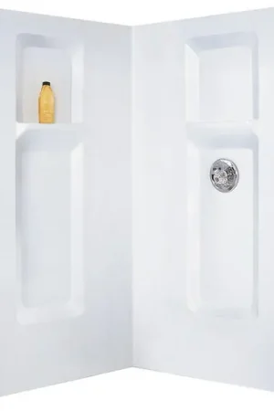 736C Durawall 36" x 36" Fiberglass Neo-Angle/Corner Shower Walls Reduced Price