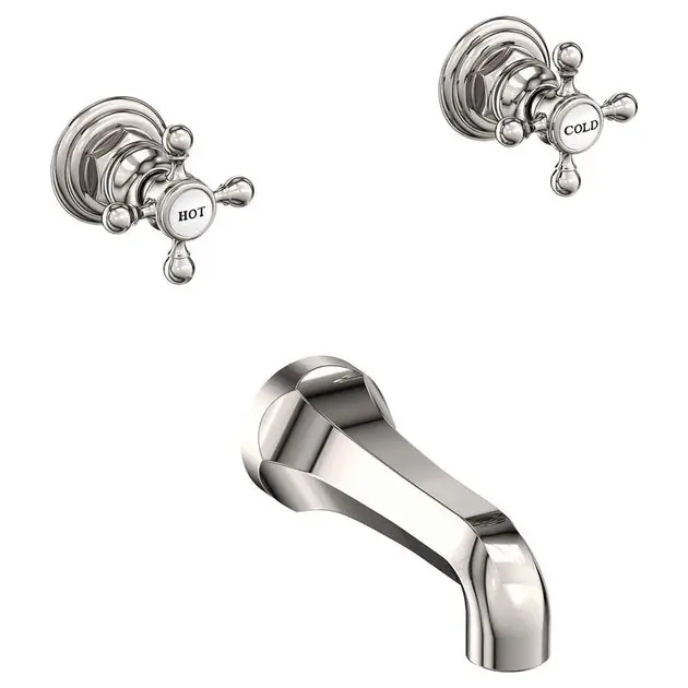 Affordable Astor Two Handle Wall-Mount Tub Filler Trim